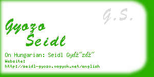 gyozo seidl business card